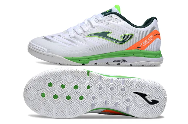 Joma Indoor Soccer Shoes White Blue Low-Top Synthetic Upper Sneakers