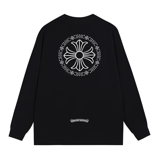 Chrome Hearts Cross Circle Graphic Long-Sleeve T-Shirt