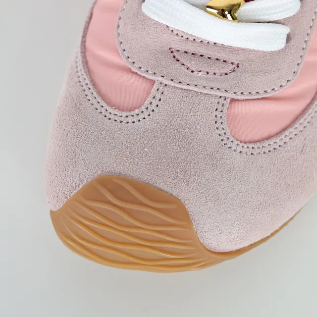 Loewe Pink Purple Low-Top Suede And Nylon Upper Lifestyle Sneakers