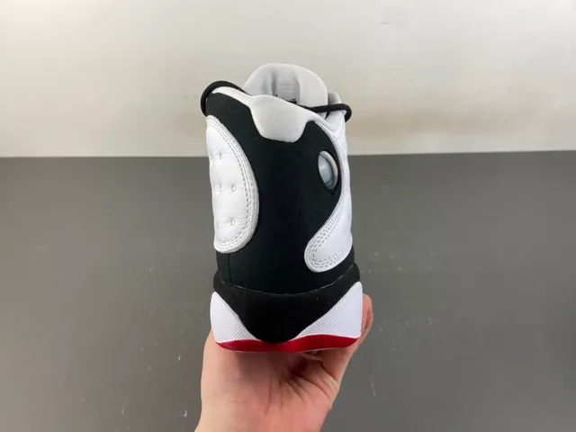 Air Jordan 13 White Black Red Quilted Basketball Shoes