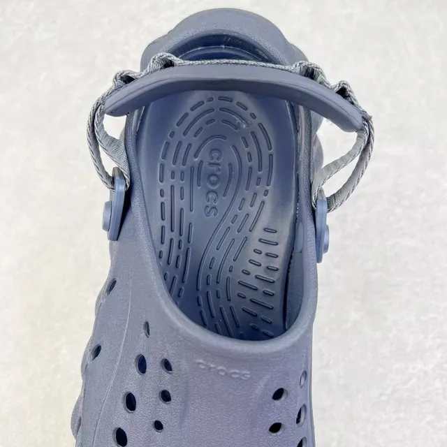 Crocs Echo Clog Gray Molded Foam Ventilated Clog