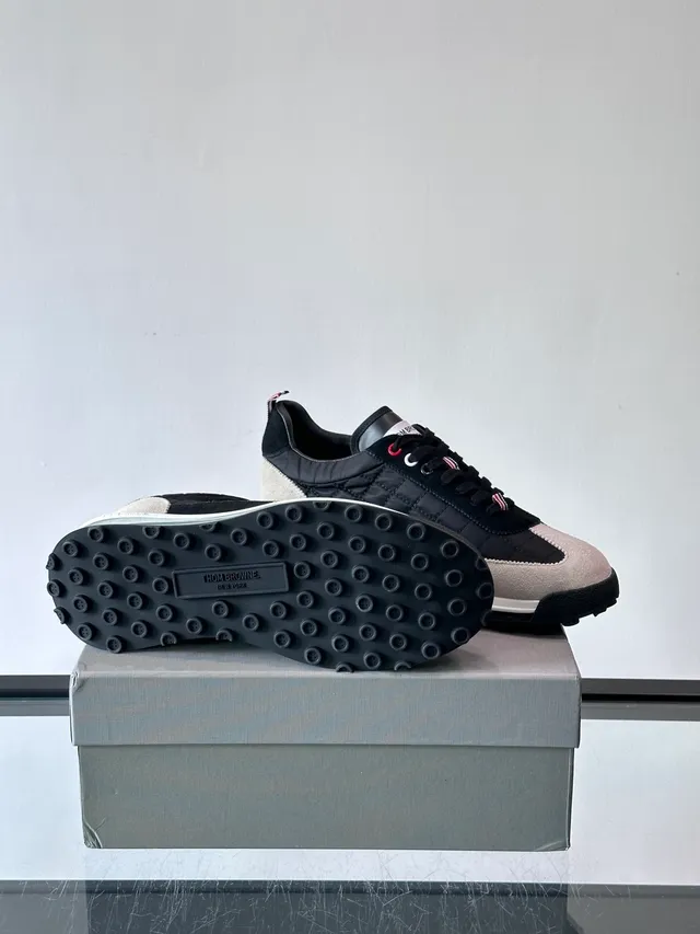 Thom Browne Quilted Nylon and Suede Air Runner Lifestyle Sneakers