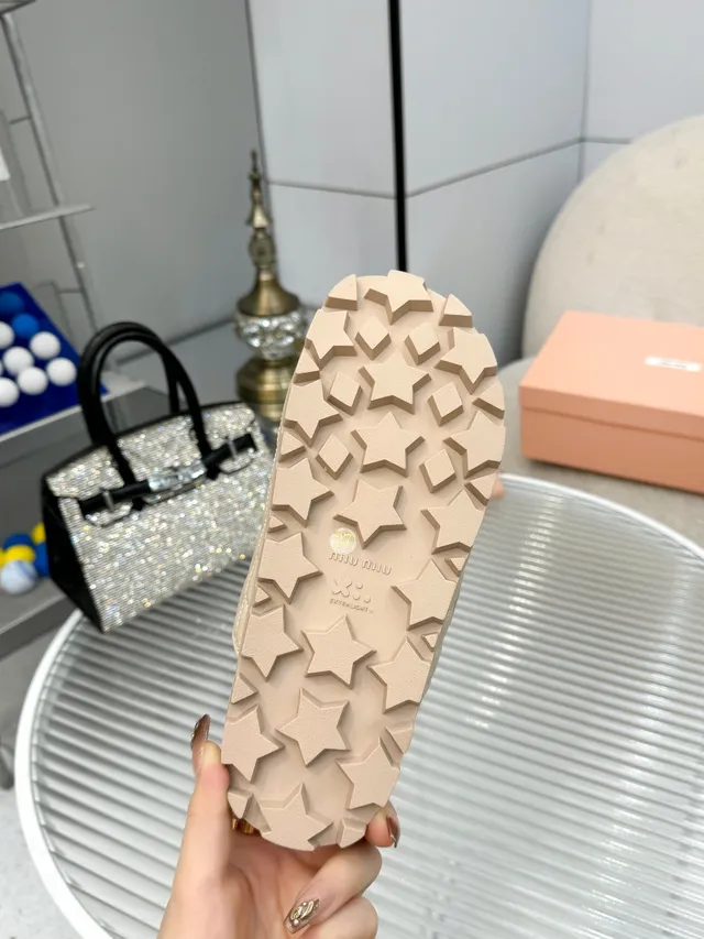 Miu Miu Wander Quilted Double-Strap Slide Slippers