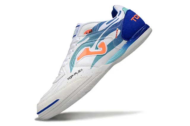 Joma Top-Plex White Blue Synthetic Upper Sneakers