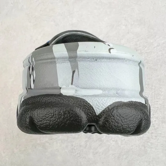 Crocs Gray Blue Camouflage-Print Adjustable Strap Clog