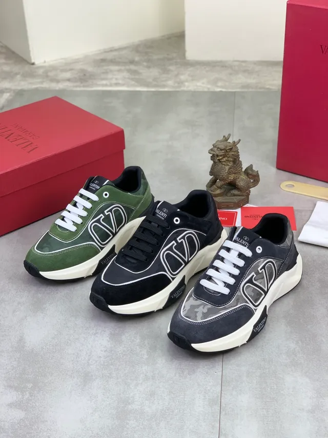 Valentino VLTN Sneaker Black and Off-White Chunky Sneakers