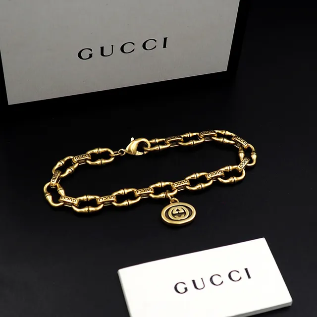 Gucci Ophidia Gold-Tone Bamboo Link Bracelet