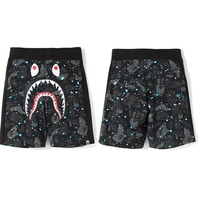 A Bathing Ape Multicolor Drawstring Waist Relaxed Fit Shorts