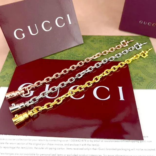 Gucci Chunky Curb Chain Silver Bracelet