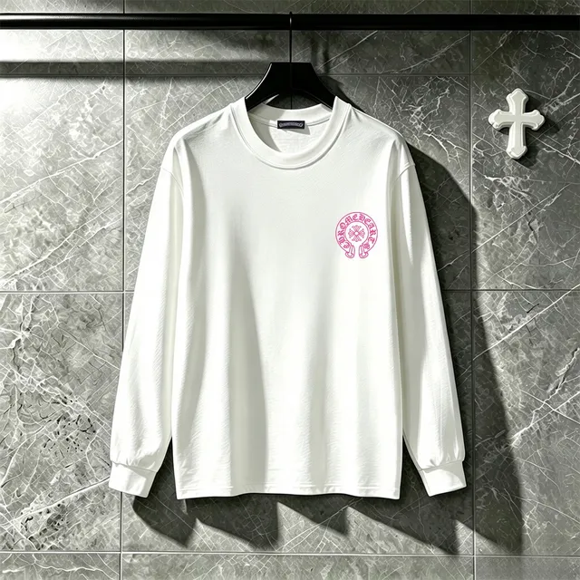 Chrome Hearts Graphic Print Long-Sleeve Crewneck T-Shirt