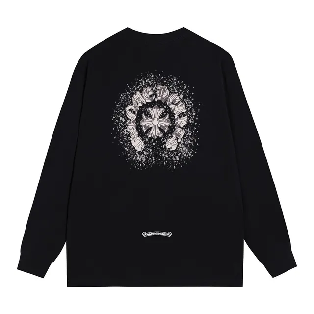 Chrome Hearts Cross Motif Graphic Back Long-Sleeve T-Shirt