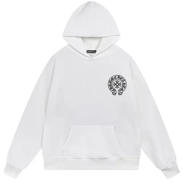 Chrome Hearts Cross and Chain Logo Black Hoodie