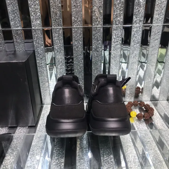 Giorgio Armani EA7 All-Black Mesh Lifestyle Sneaker