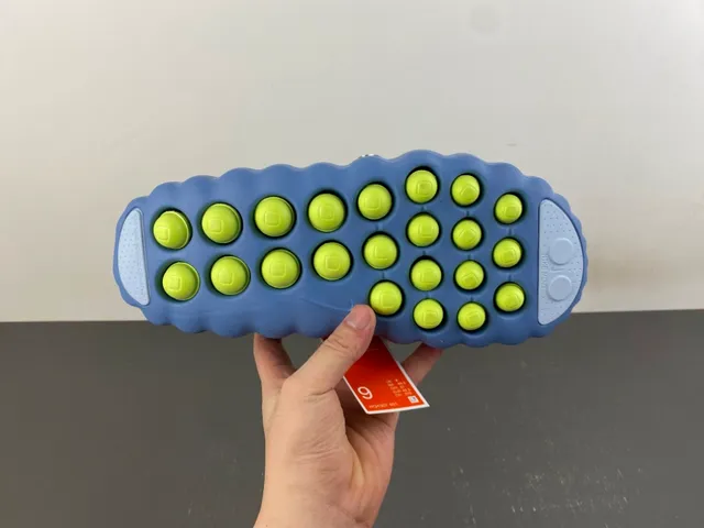 Nike Blue White Molded Foam Perforated Upper Slippers