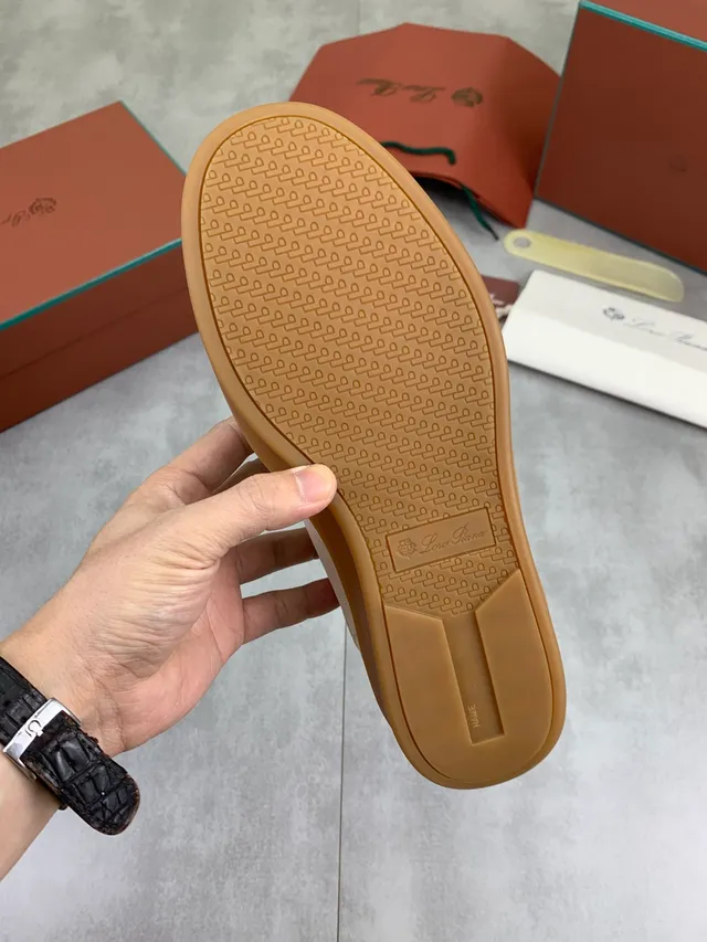 Loewe L/P Logo Beige Suede Lifestyle Sneakers