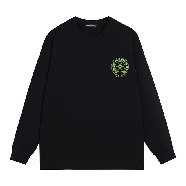 Chrome Hearts Circular Horseshoe Logo Black Long-Sleeve T-Shirt