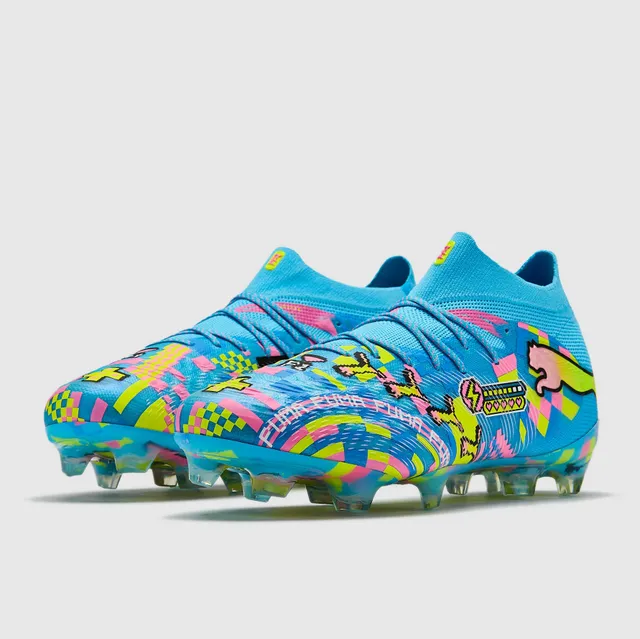 Puma Future Z Pixel Art Bright Blue Multicolor Firm-Ground Soccer Shoes