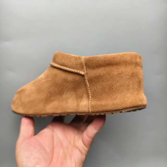 UGG Tasman Tan Suede Shearling-Lined Slipper
