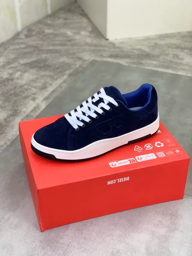 Diesel Navy Suede Lifestyle Sneakers