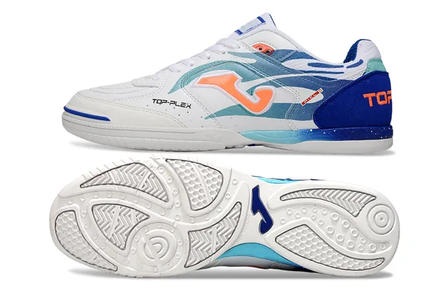 Joma Top-Plex White Blue Synthetic Upper Sneakers