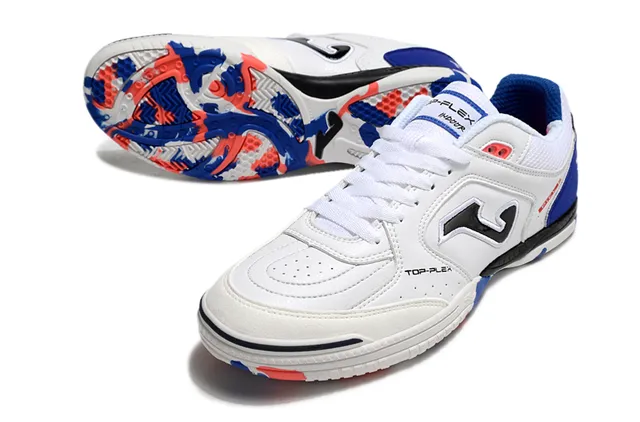 Joma Top-Plex White Blue Synthetic Upper Sneakers