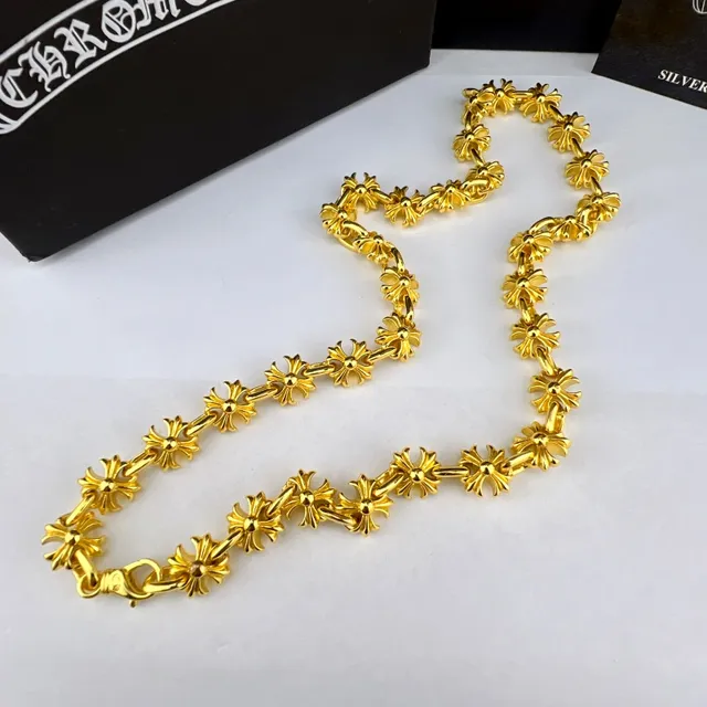 Chrome Hearts Floral-Link Silver-Toned Bracelet