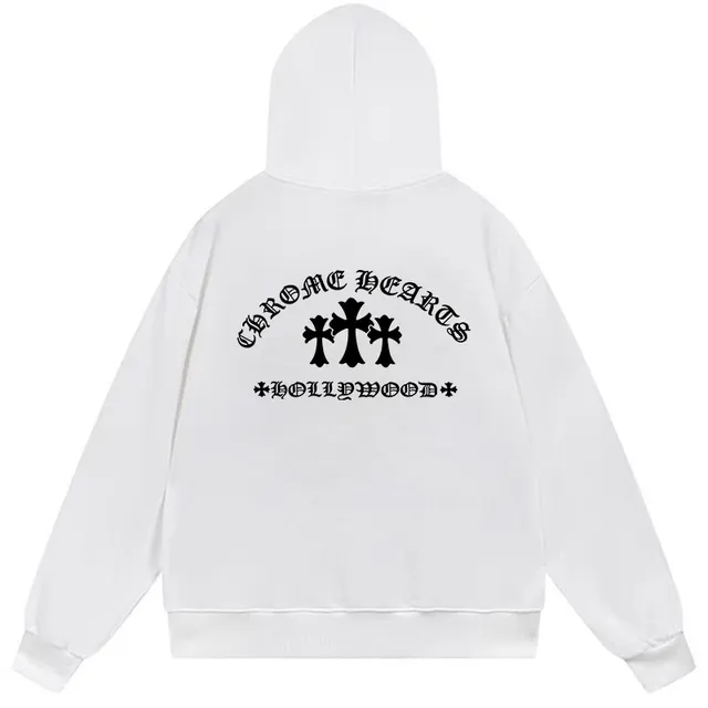 Chrome Hearts Hollywood Cross Graphic Black Hoodie