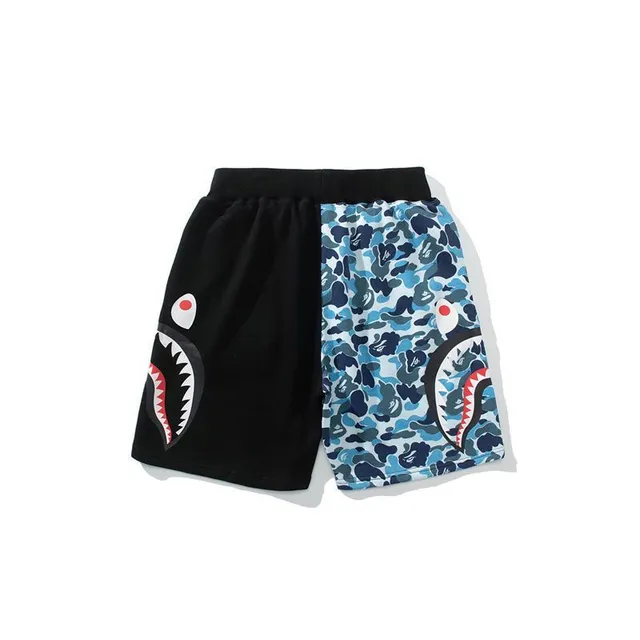 A Bathing Ape Multicolor Drawstring Waist Relaxed Fit Shorts