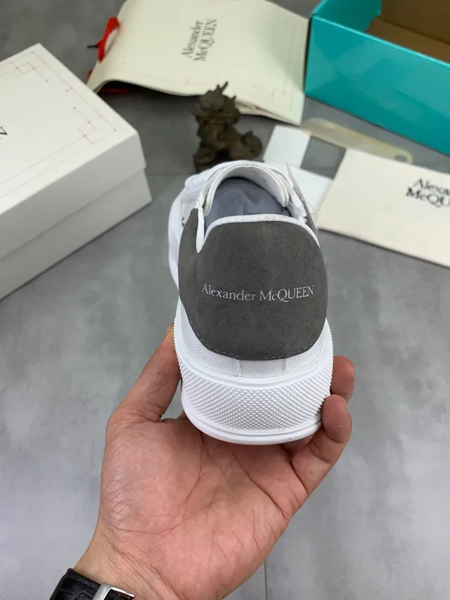 Alexander McQueen Oversized Sneaker White and Gray Lifestyle Sneakers