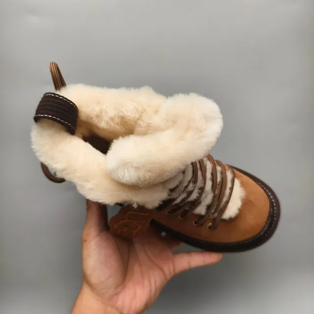 UGG Tasman-Style Lace-Up Shearling-Lined Snow Boots