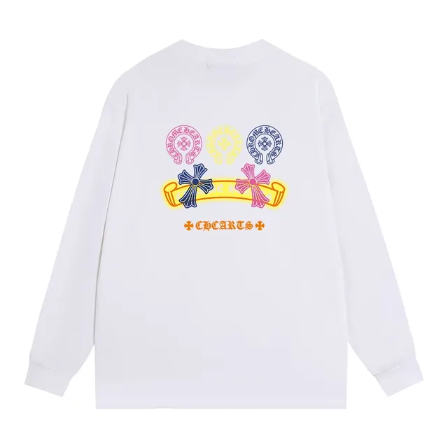 Chrome Hearts CHCARTS Graphic Print Black Long-Sleeve T-Shirt