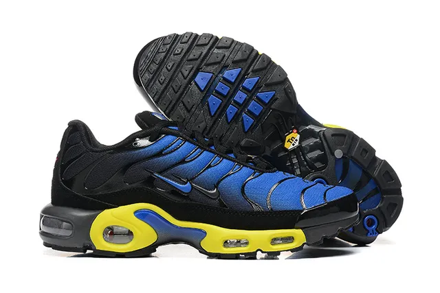 Nike Air Max Plus Volt Blue Black Lifestyle Sneakers
