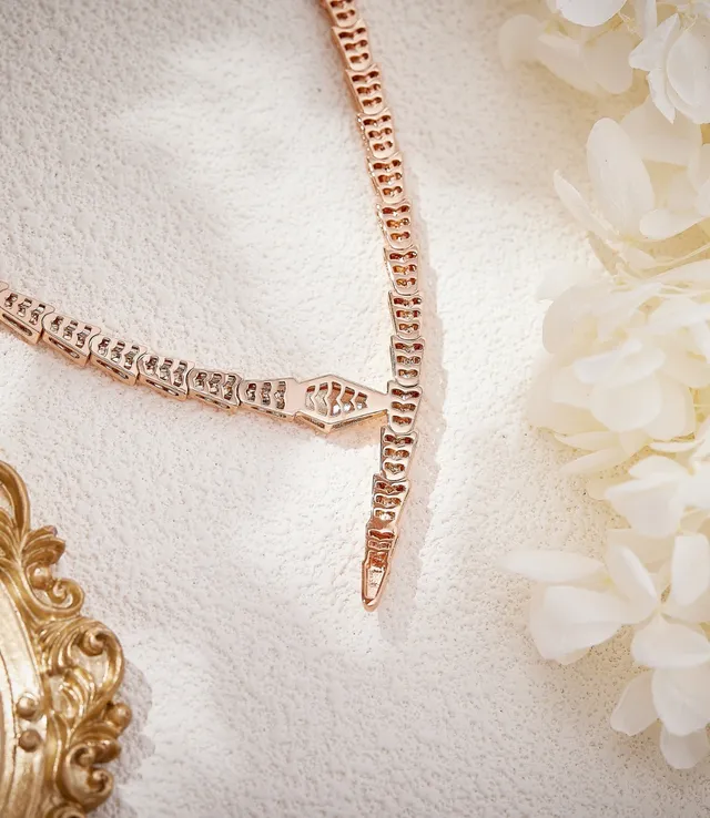 Bvlgari Serpenti Rose Gold Articulated Snake Necklace
