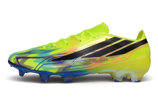 Adidas Hyperfast Neon Yellow Iridescent Firm-Ground Soccer Shoes