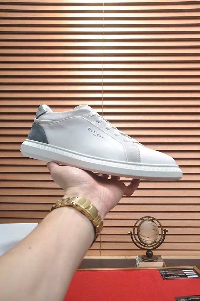 Givenchy City Sport White and Gray Leather Lifestyle Sneakers