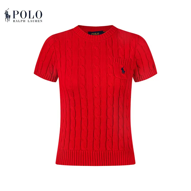 Polo Ralph Lauren Cable Knit Short-Sleeve Sweater