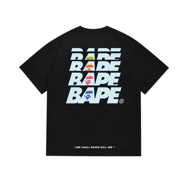 A Bathing Ape Graphic Print Black T-Shirt