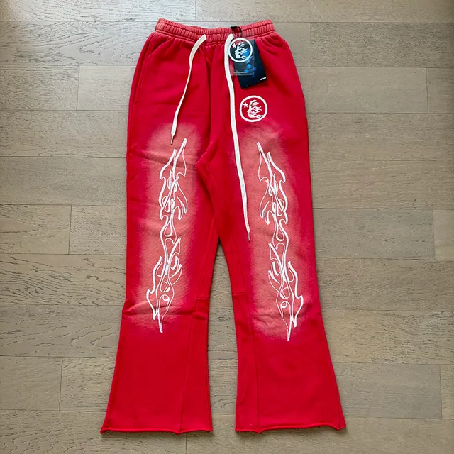 Hellstar Records Flame Graphic Red Tracksuit
