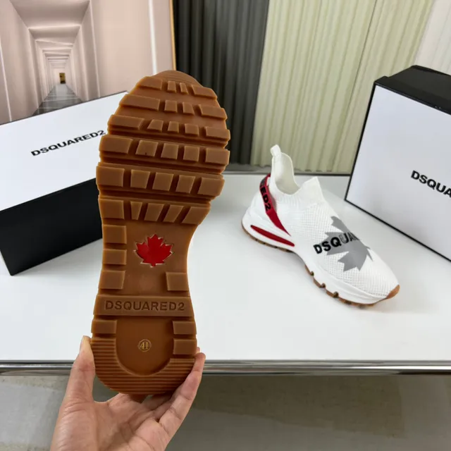 Dsquared2 ICON White Red Gum Lifestyle Sneakers