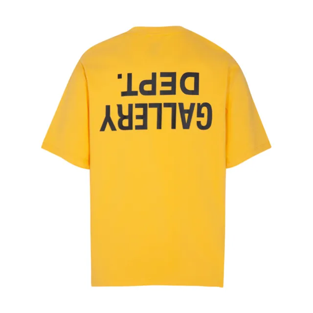 Gallery Dept Black Oversized Fit Screen-Printed Text T-Shirt