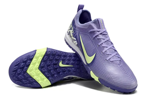 Nike Purple Green Low-Cut Synthetic Upper Indoor Soccer Shoes