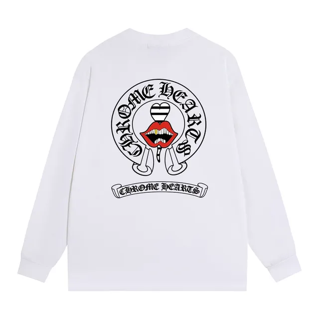 Chrome Hearts Graphic Print Black Long-Sleeve T-Shirt
