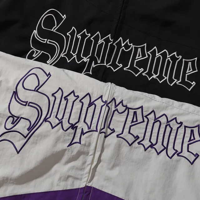 Supreme Gothic Logo Colorblock Windbreaker