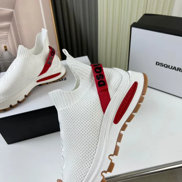 Dsquared2 Speed Trainer White Red Gum Lifestyle Sneakers