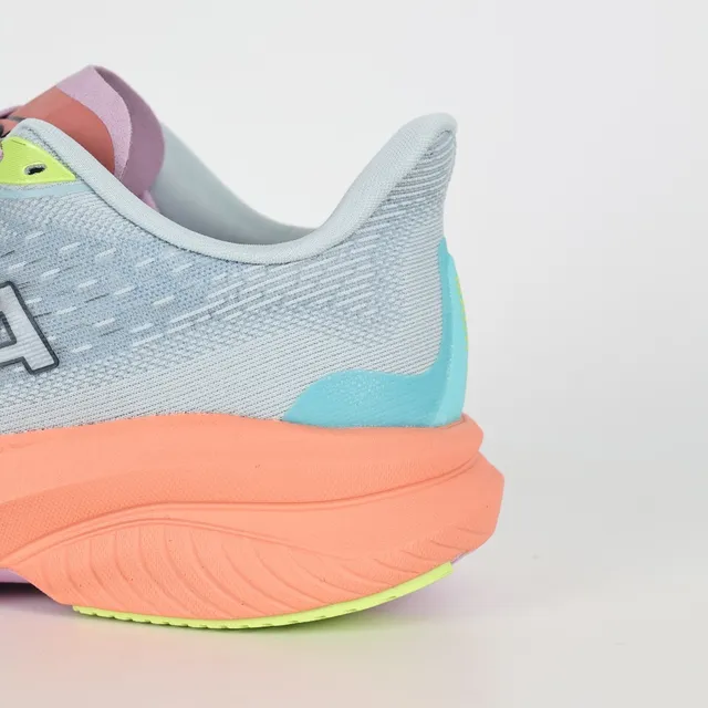 Hoka Blue Pink Engineered Knit Upper Gradient Midsole Running Shoes