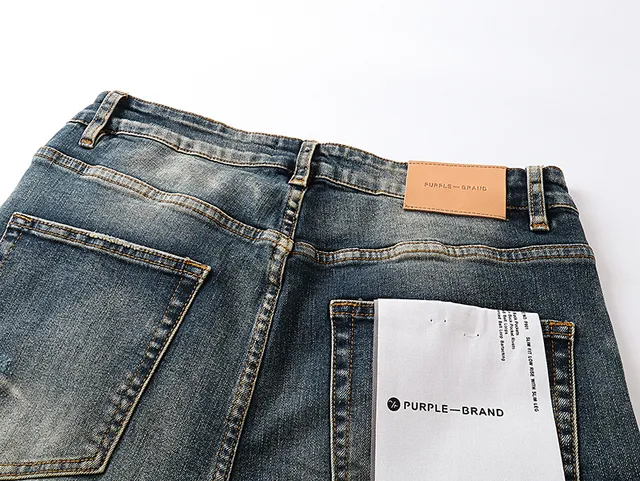 Purple Brand Distressed Paint-Splatter Flared Jeans