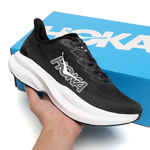 Hoka Mach 6 Black White Running Shoes