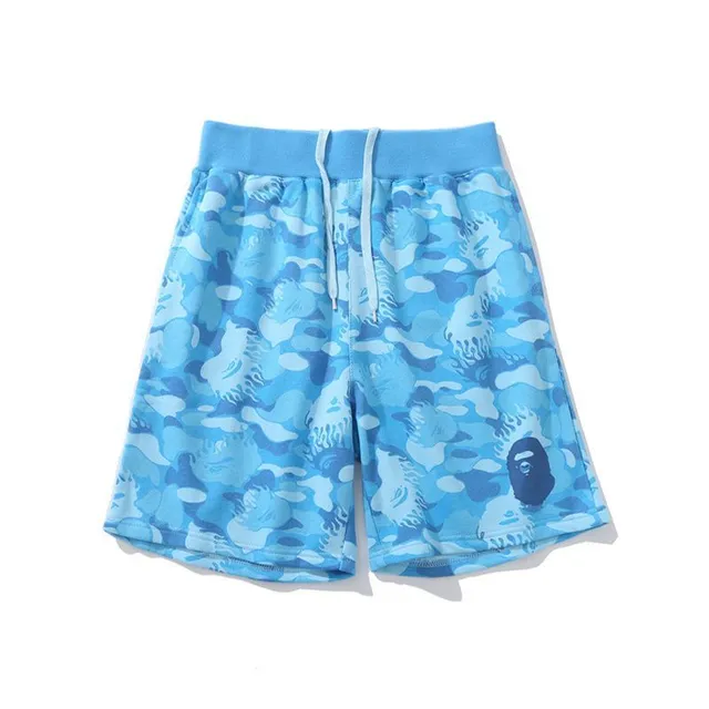 A Bathing Ape Multicolor Drawstring Waist Relaxed Fit Shorts