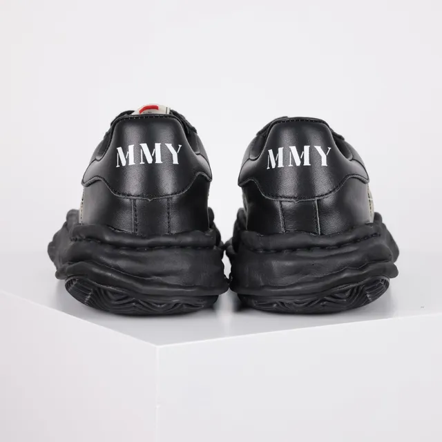 MMY Blakey Black Leather Lifestyle Sneaker