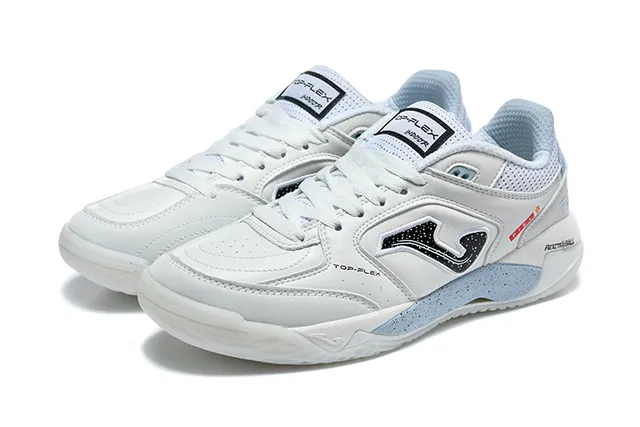 Joma Top Flex White Blue Synthetic-Mesh Upper Lifestyle Sneakers